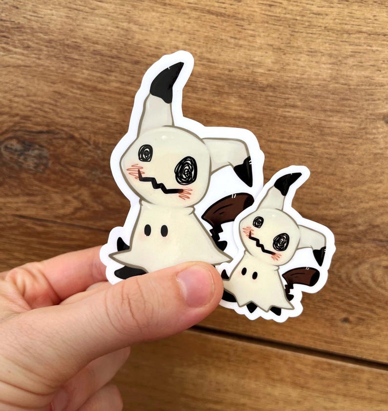 Mimikyu Vinyl Sticker [inspired by Mimikyu] - Etsy