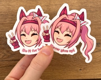 Sticker mooie derby van Umamusume |  Haru Urara-sticker handgemaakte vinyl waterdichte sticker