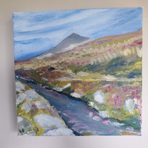 Goatfell, Isle of Arran- Acrylic Painting, 8x8in