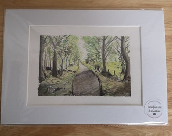 Original Watercolour - Walking the West Highland Way