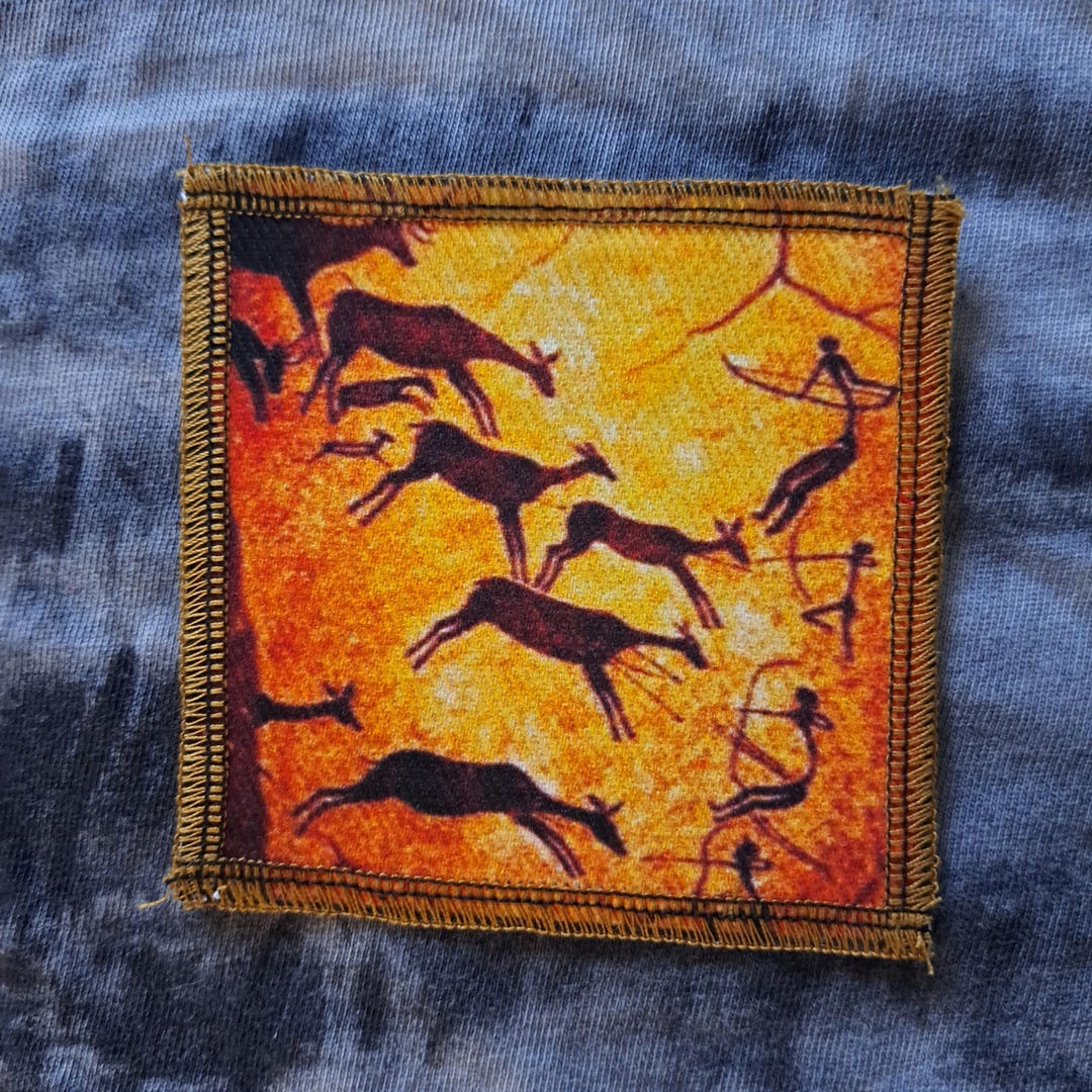 Ancient Cave Art Patch, Art - Etsy