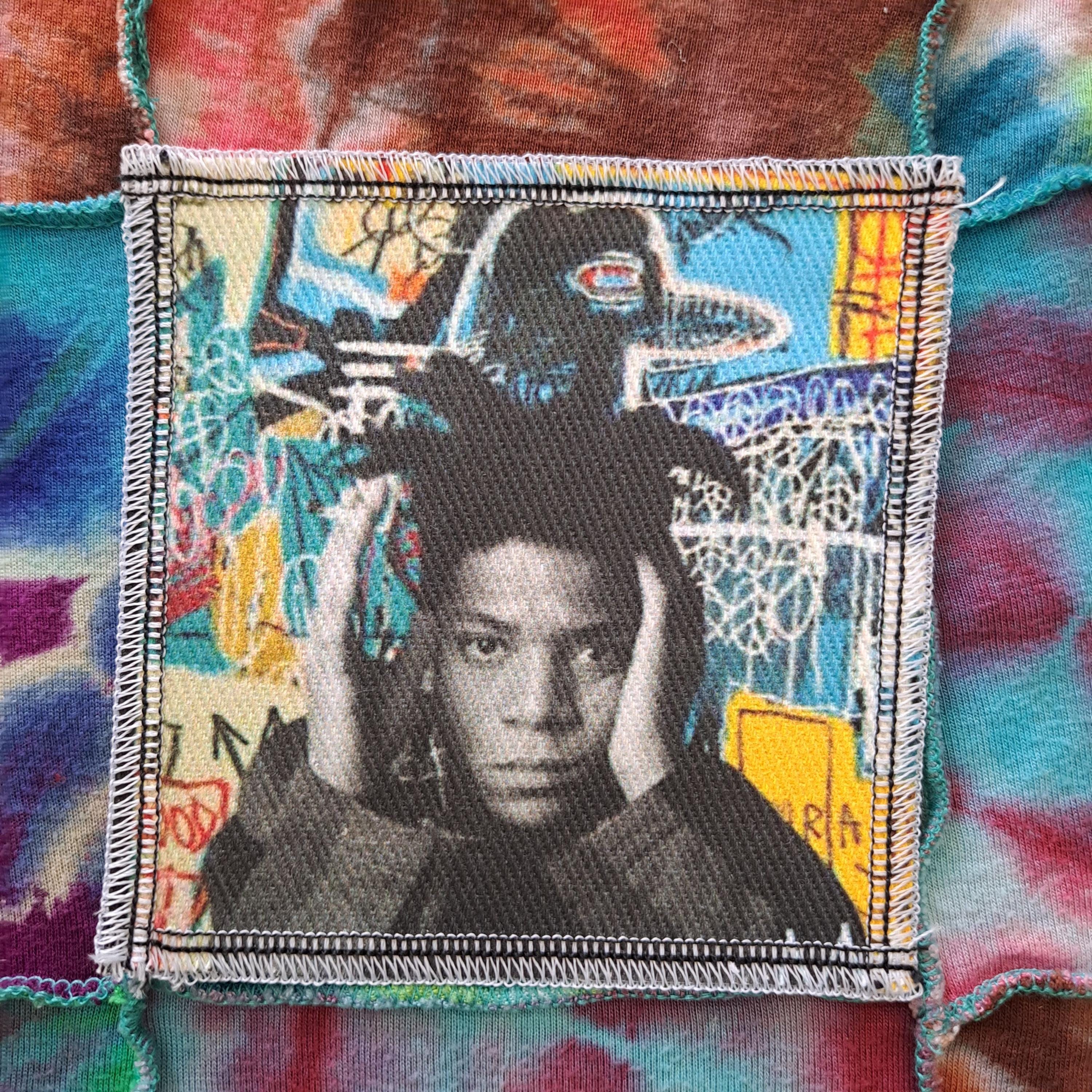 Patch Termoadesiva Basquiat Anni 80, Corona Oro Jean-Michel, Arte Newyorkese Per Giacche E Borse