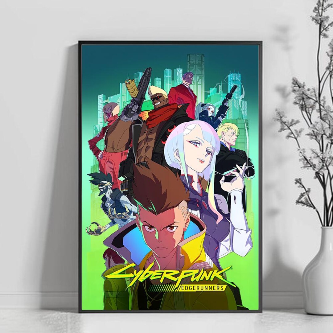 Cyberpunk Edgerunners Movie Poster Art Poster Gift Canvas Movie Poster ...