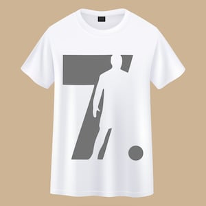 Cristiano Ronaldo themed digital print on t-shirt
