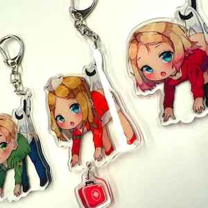 Silent Hill 2 Keychains - James Sunderland, Maria and Lisa Garland Double-Sided Keyrings