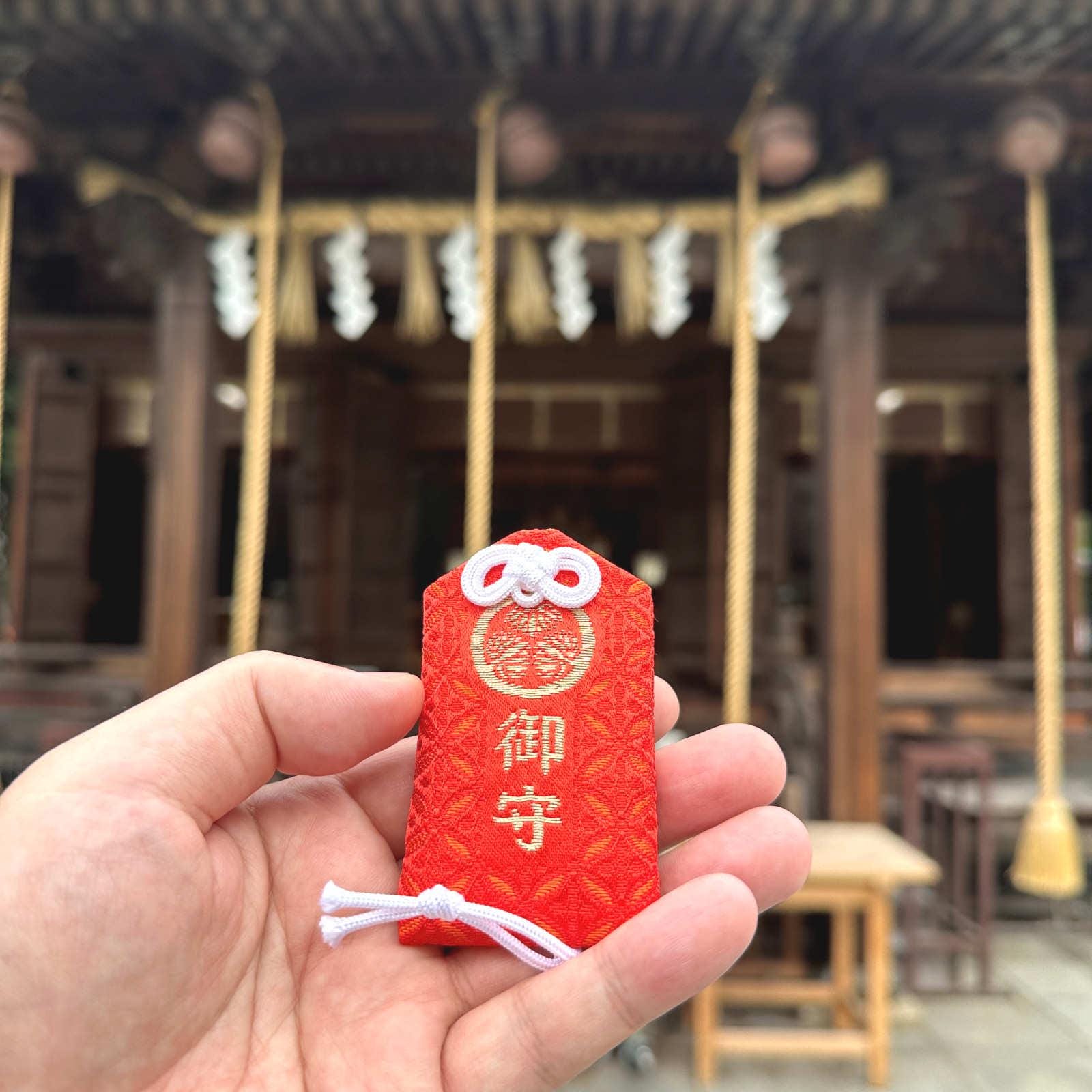 URU TOKYO Charm Red フリーサイズ Japanese Omamori Lucky Charm Amulet for Protection Red Authentic