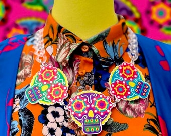 Sugar Skulls Statement Necklace