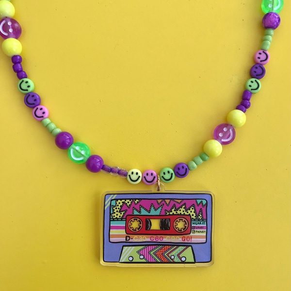 A Little Summer Hit Beaded Charm Necklace