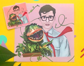 Seymour Print and sticker set