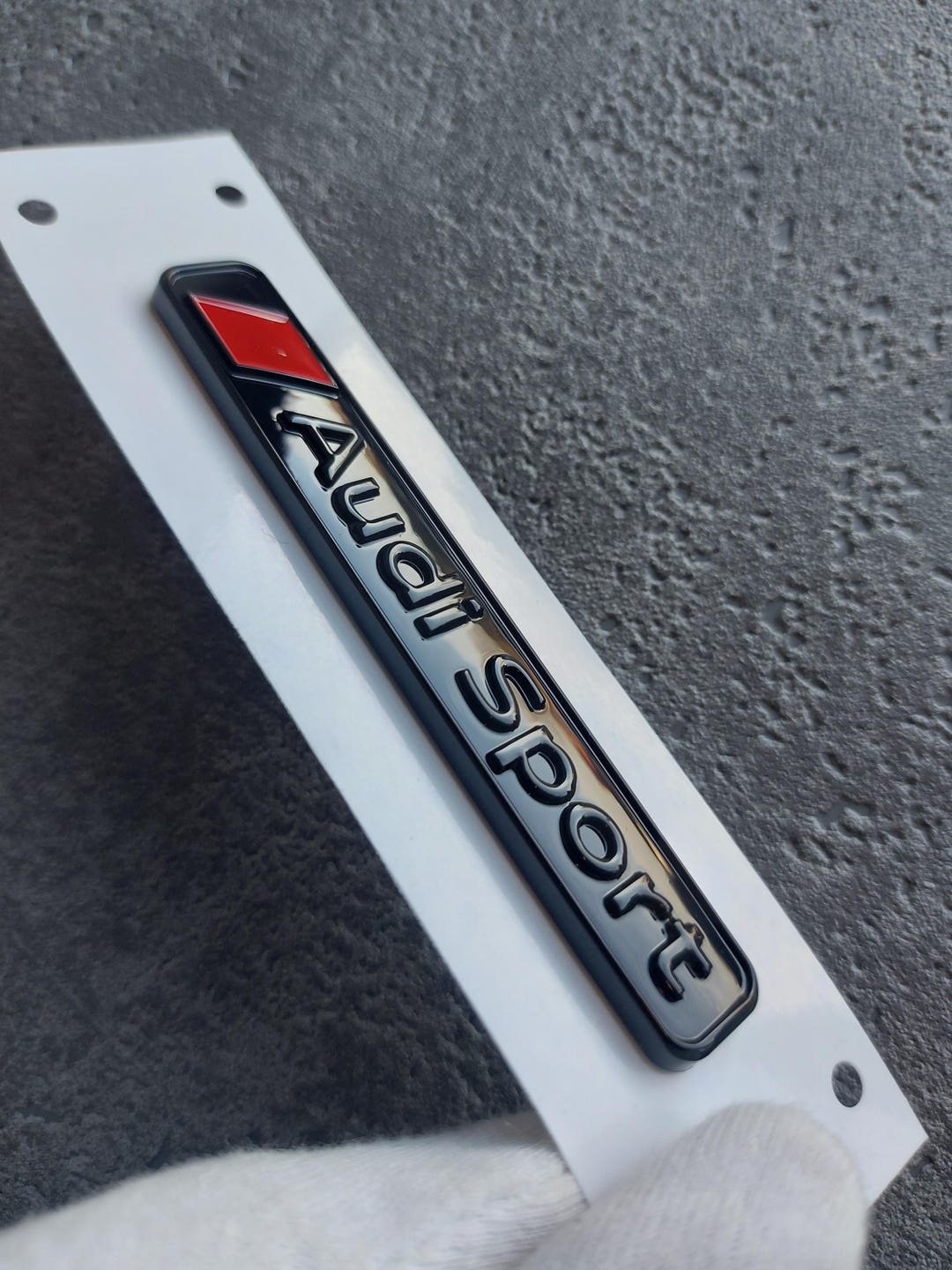 Quattro or Audi Sport Emblem, Glossy Black - Rear/grill New, Black for ...