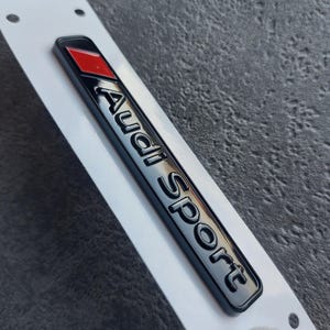 Quattro or Audi Sport Emblem, Glossy Black - Rear/Grill New, Black for Audi