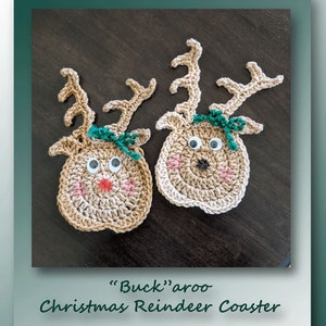 Buckaroo Christmas Reindeer Coaster Pattern