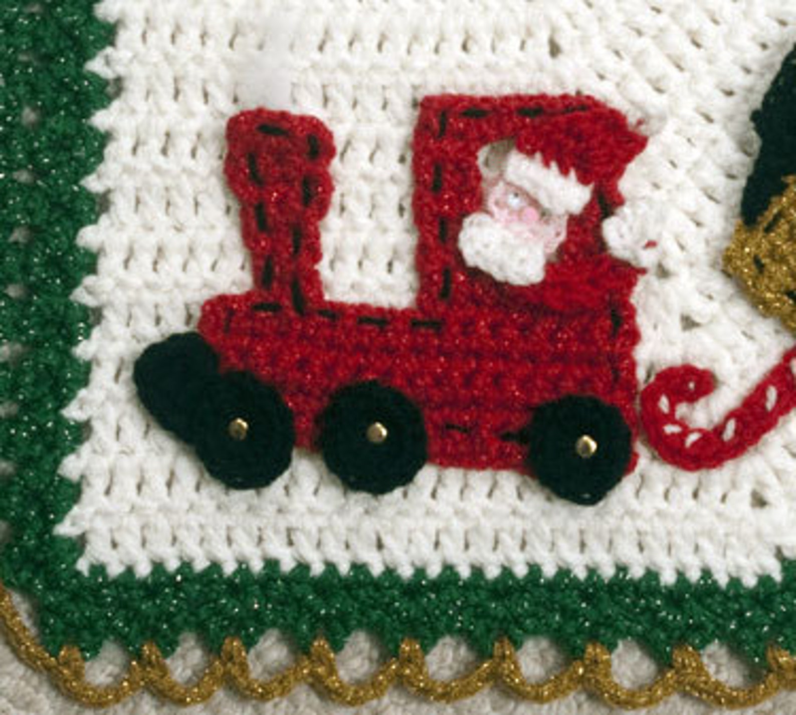 0732 North Pole Express Tree Skirt Crochet Pattern Etsy