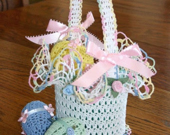 0464 A Tisket A Tasket Easter Basket Crochet Pattern