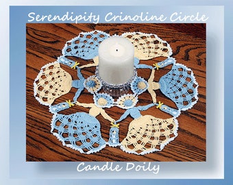 Serendipity Crinoline Circle Candle Doily