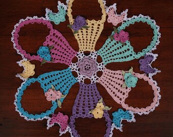 0775 Easter Basket Doily