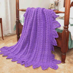 0356 Elegant Cabled Afghan Crochet Pattern