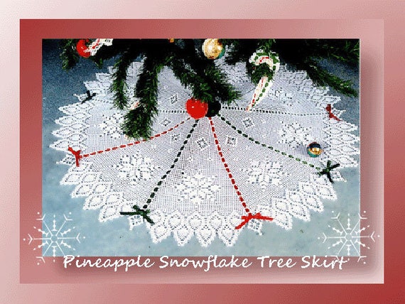 Fabric Brown Tree Skirt with Snowflake Design main image 0