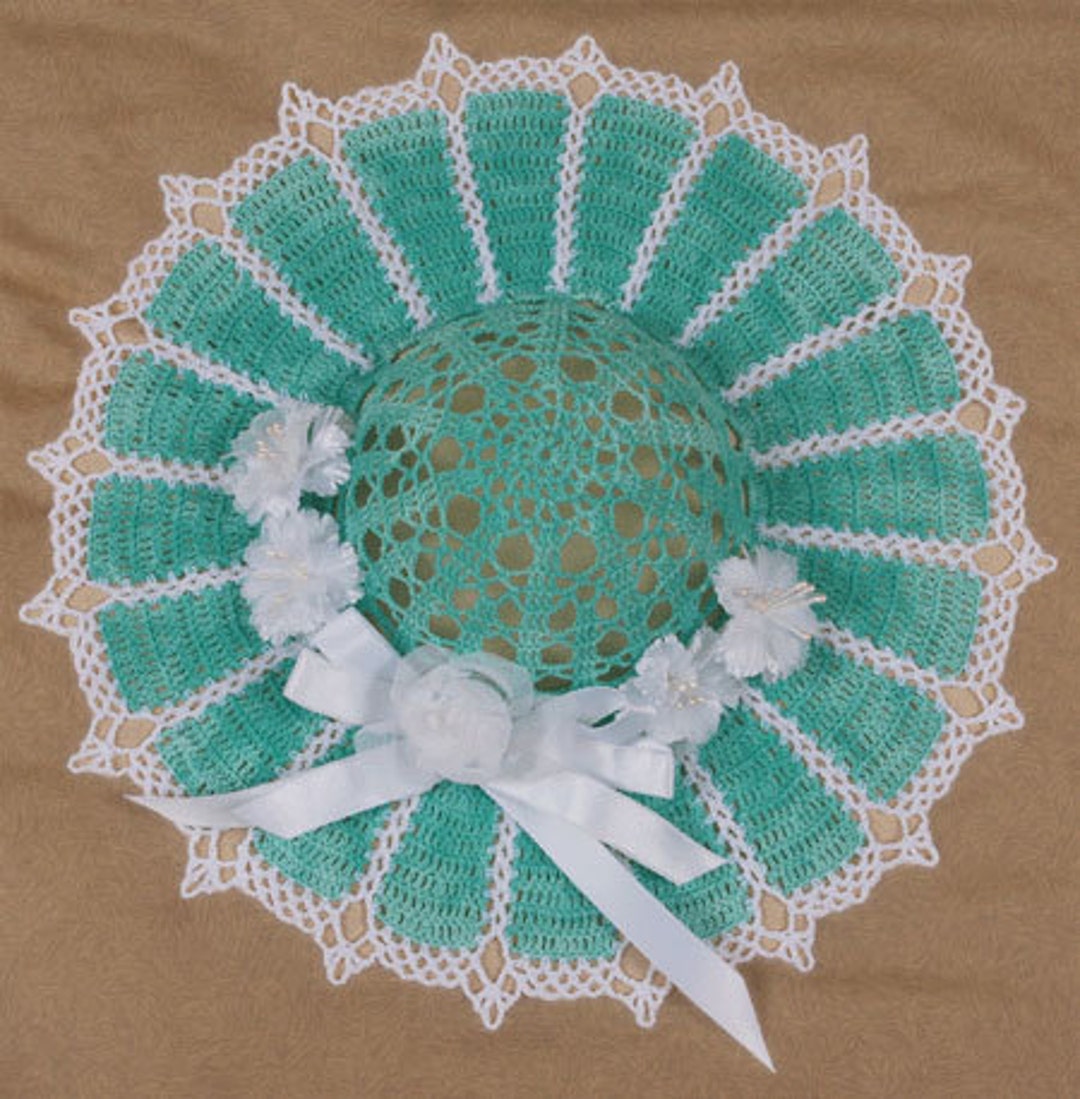 0632 Spring Lace Decorative Hat Crochet Pattern - Etsy