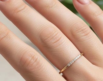 14Kソリッドゴールド 1.75CTW センターエメラルドカット センター