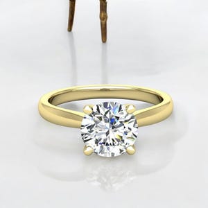 1.50CTW 14K Gold Solitaire IGI Certified Diamond Ring, Diamond Solitaire Ring, Engagement Ring for Her, Diamond Anniversary Ring, Her Gift