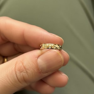 14k, 18k Solid Gold Women's Diamond Toe Ring, Dome Toe Ring with Diamonds, Solid Gold Toe Ring, 15 Round Diamond Toe Ring, Summer Jewelry
