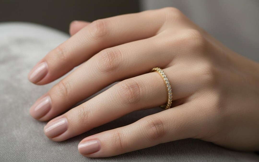 14k/18k ソリッドゴールド マイクロパヴェダイヤモンド 結婚指輪
