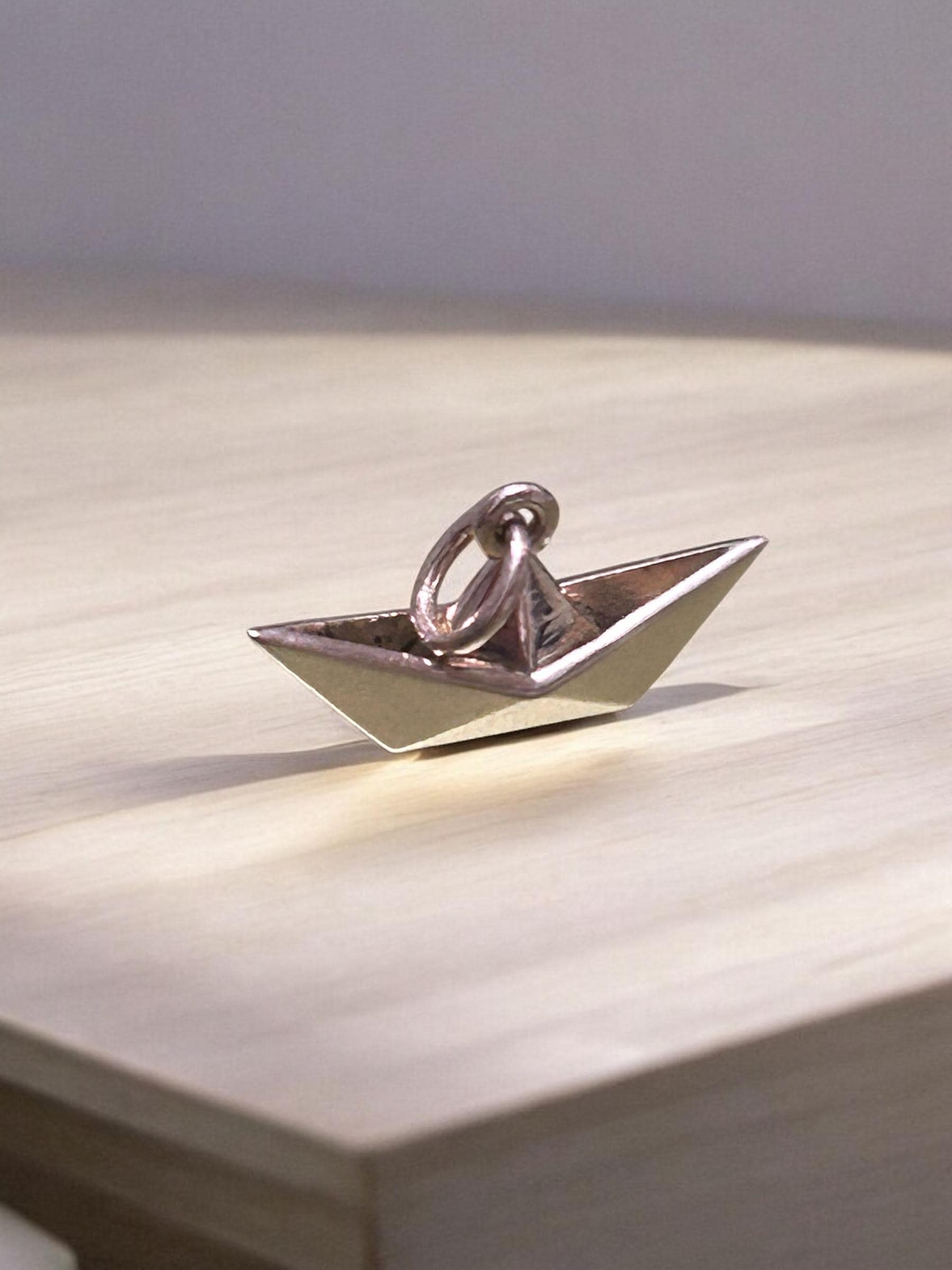 Collana Barchetta di carta Origami Travel in fimo - La Botteghilla