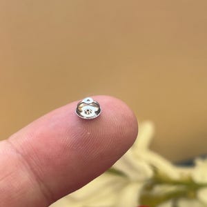 Platinum Earring Backing, Small spare Screw Back Earring Backing, 0.84mm Hole, Platinum Screw Backing, Spare Screw back for Earrings