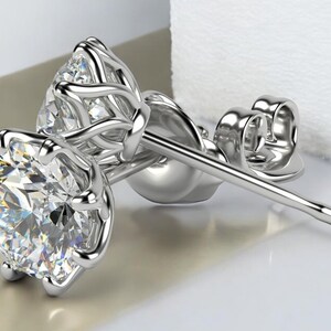 1.60CT Diamond Stud Earrings, 14K Solid Gold Diamond Stud Earrings for Her, Unisex Diamond Stud Earrings, Gift for Her
