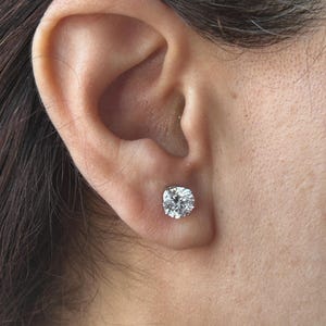3.0CTW IGI Certified Diamond Stud Earrings, Certified Diamond Studs, 3Ct Round Diamond Studs, Lab Grown IGI Certified D Color VVS2+ Clarity