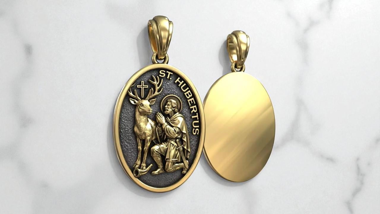 Saint Hubert Medallion - Etsy