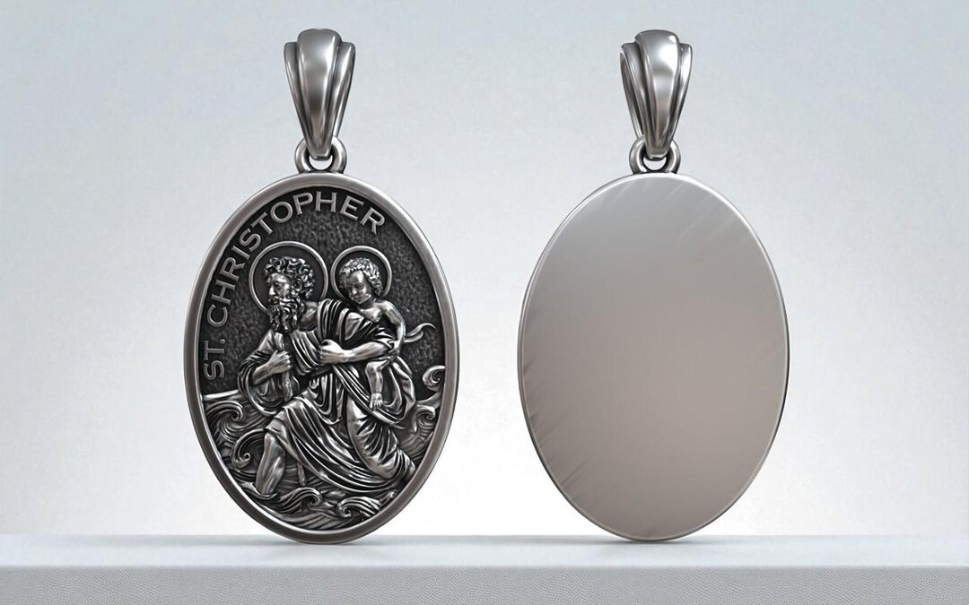 Saint Francis Oval Medallion Pendant – 14k/18k Solid Gold | Patron ...
