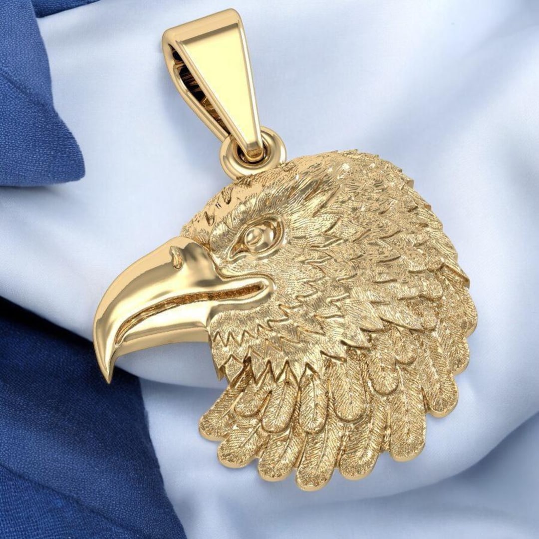 Gold eagle necklace