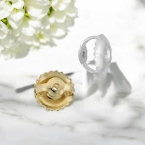14k Solid Gold Earring Backing, 5.3mm Screw Back Earring Backing, 1.05mm Hole, Screw Back Backing, Spare Screw back for missing Earrings
