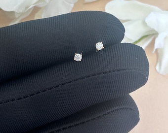 0.50 Carat Diamond Stud Earrings, 14K Solid Gold Diamond Stud Earrings for Her, Unisex Diamond Stud Earrings, Gift for Her