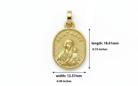Ciondolo 14k Multicolore Oro Giallo, Bianco, Rosa – Gesù E Vergine Maria Con Catena 18", Valentino