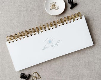 Keyboard Weekly Planner, Shine Bright Undated Desk Organizer
