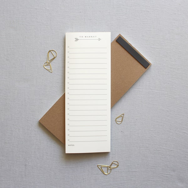 To Market // Note Pad, Grocery List, List Note Pad, Grocery List, Personal Stationery, Personal Organization, Magnet Note Pad