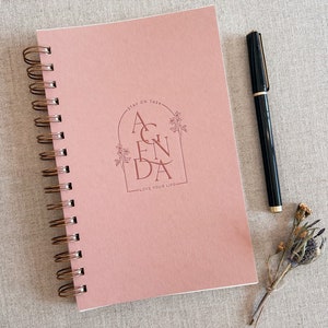 Agenda // Weekly Planner, Yearly Planner, Undated Planner, Calendar, Modern Planner, notepad, Task Organizer, Desk Organization
