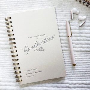 Travel Journal // Travel Gift, Adventures Journal, Travel Scrapbook, Vacation Journal, Traveling Gifts, Travel Notebook, Travel Accessories Chai Latte