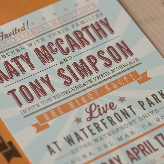 洋楽 invitation to screen and popular music Summer Music Party Invitation, Teenage Birthday Party