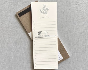 Coral Note Pad // The List, Note Pad, Grocery List, List Note Pad, Grocery List, Personal Stationery, Personal Organization, Magnet Note Pad