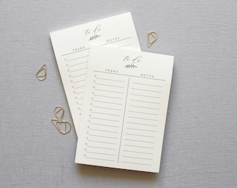 To Do // Desk Note Pad, Black to School, Office Supplies, Desk Organization, Note Pad, Personal Organization, List Note Pad, Grocery List