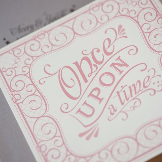 Storybook Wedding Invitation: Whimsical Fairytale Design SAMPLE