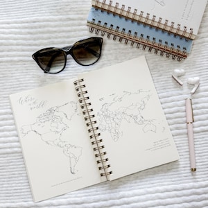 Travel Journal // Travel Gift, Adventures Journal, Travel Scrapbook, Vacation Journal, Traveling Gifts, Travel Notebook, Travel Accessories image 3