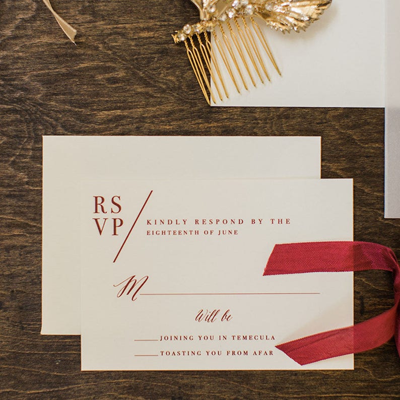 Vellum Wedding Invitation Wedding Invitation Set Modern Etsy