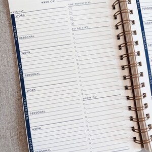 Agenda // Weekly Planner, Yearly Planner, Undated Planner, Calendar, Modern Planner, notepad, Task Organizer, Desk Organization image 6