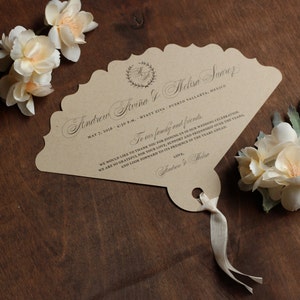 Laser Cut Fan Wedding Programs reserved listing image 1