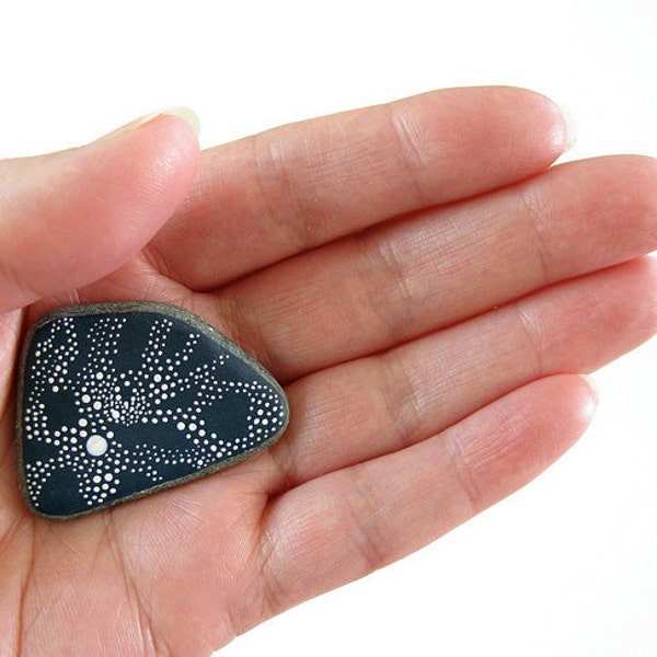 Spring Sale - A Universe In Your Hand - Painted beach stone by Natasha Newton